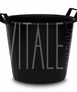 MASTELLONE PLASTICA NERO 55cm – 65Lt