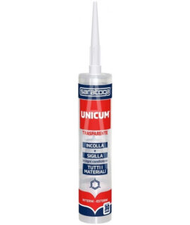 SARATOGA SILICONE UNICUM TRASPARENTE