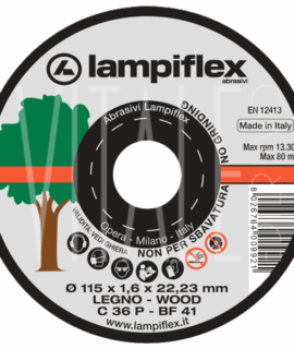 DISCO LEGNO 115X1.6X22  LAMPIFLEX